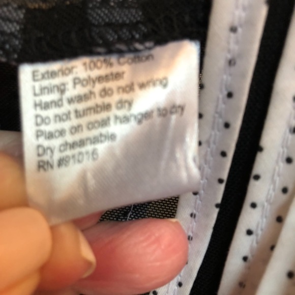 ALEXANDRA ROSATI - L Sz 14 black sheer/white ribbon zip top. GREAT CONDITION! - Picture 13 of 14